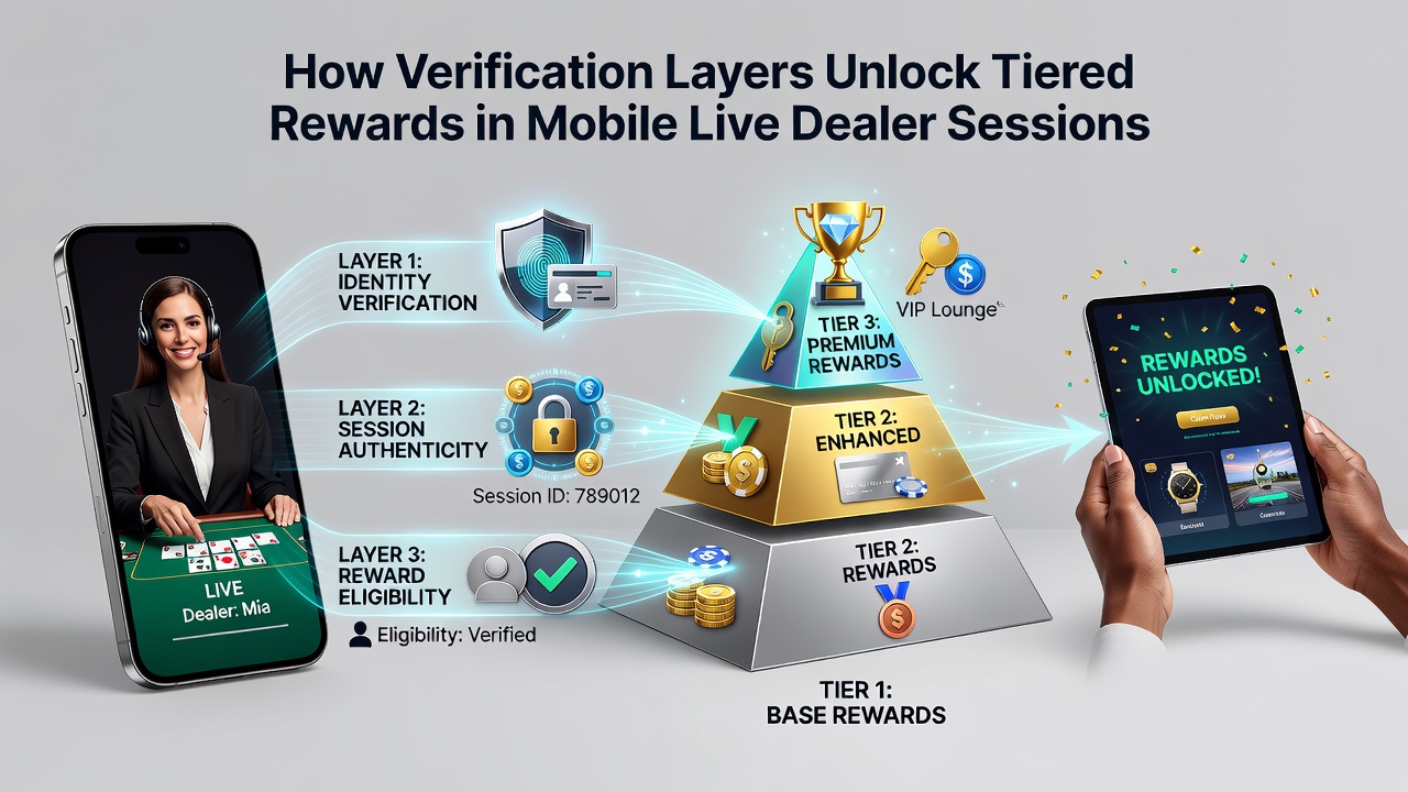 Verifizierungsprozess und gestaffelte Vorteile in mobilen Live-Dealer-Apps