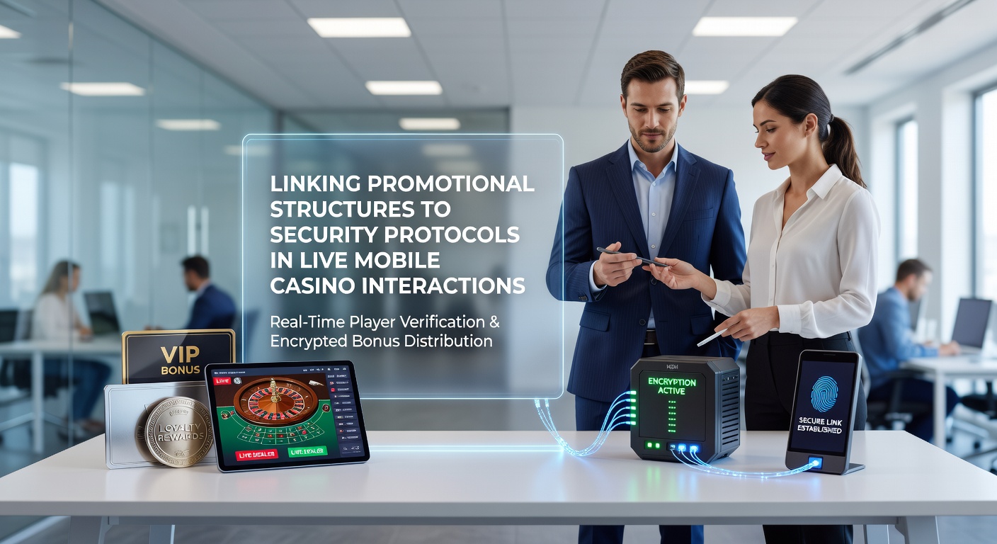 Illustration der Integration von Werbestrukturen und Sicherheitsprotokollen in mobilen Live-Casino-Apps