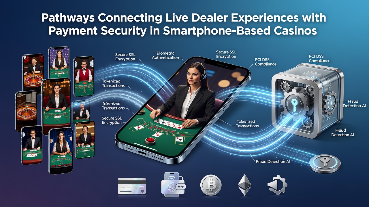 Verschlüsselte Transaktionen während Live-Dealer-Sessions auf Smartphones