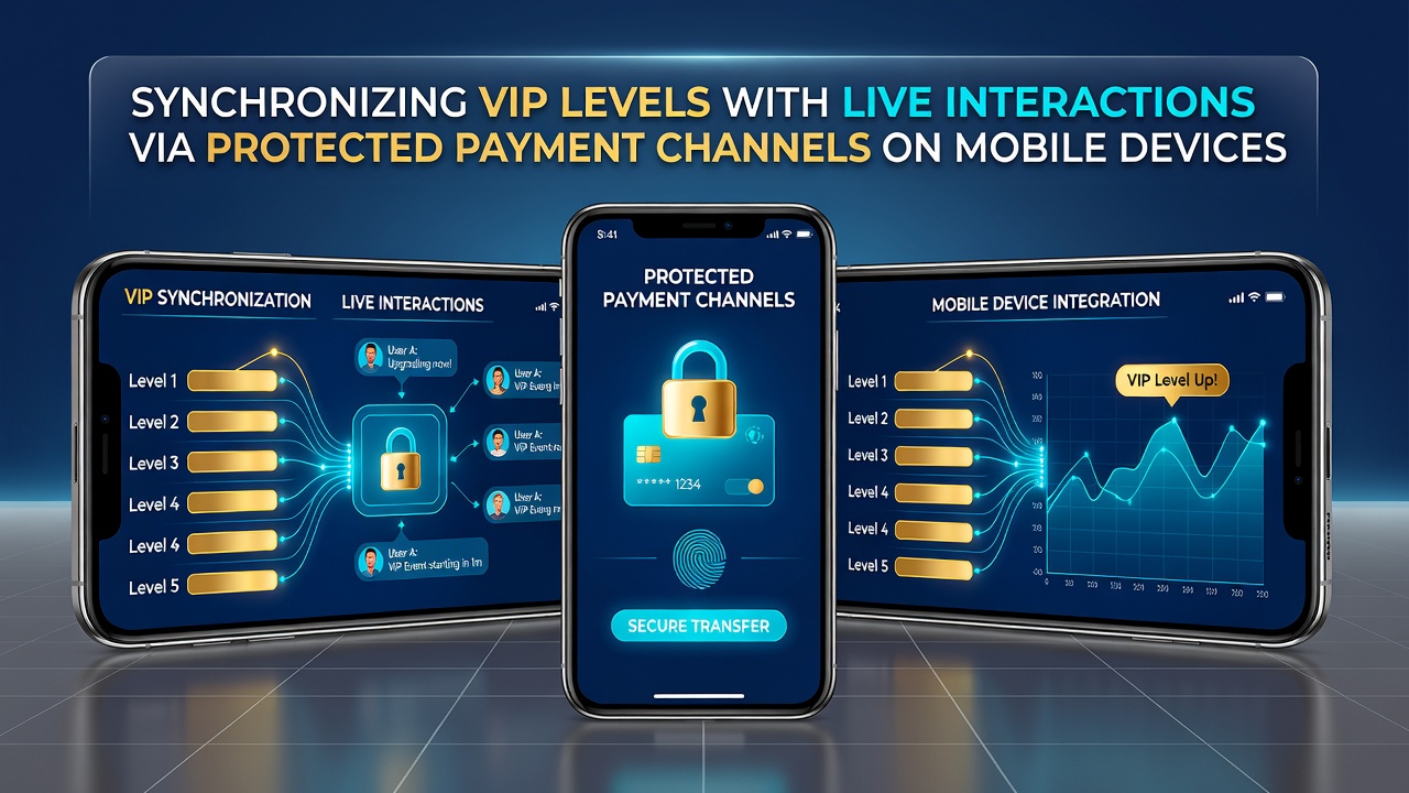Mobile Casino App mit VIP-Level-Anzeige und Live-Dealer-Sitzung auf Smartphone-Display